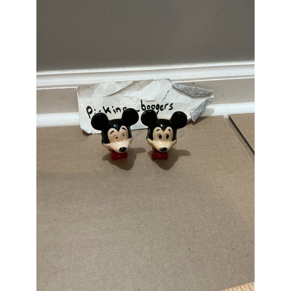2 Walt Disney Mickey Mouse Vintage Nightlight Works